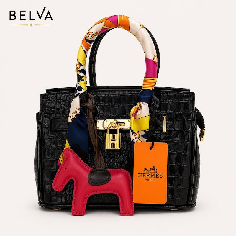 کیف زنانه هرمس چرم جلو قفل دار hermes