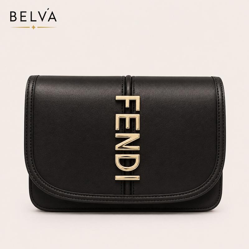 کیف زنانه فندی دوشی جلو یراق fendi