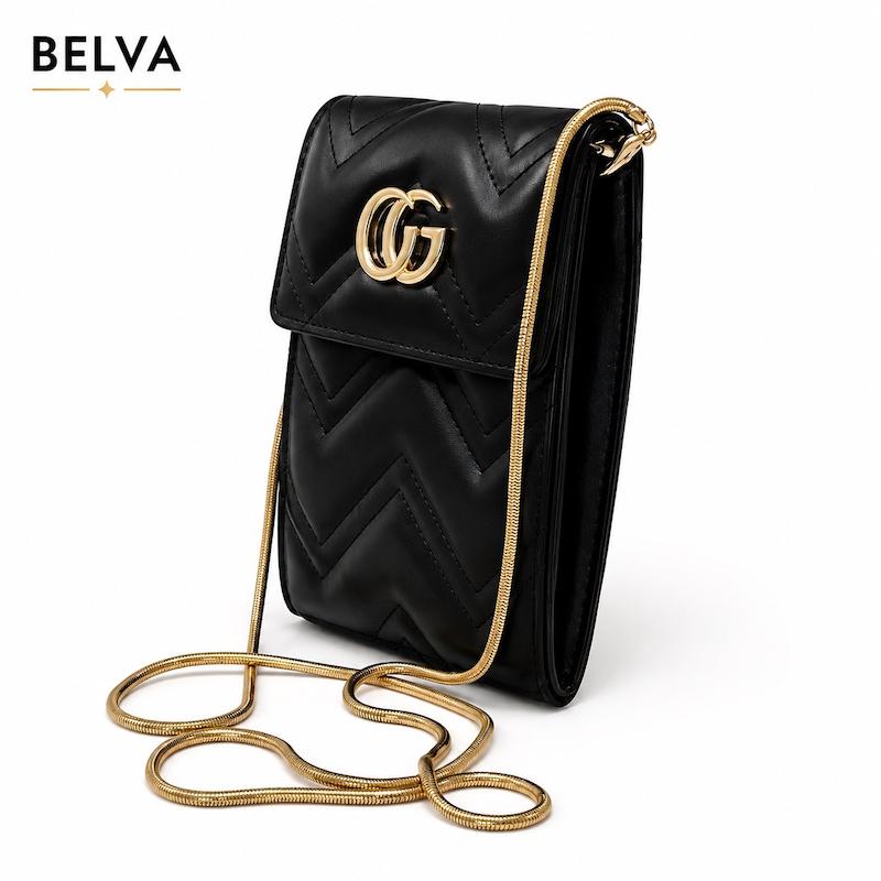 کیف زنانه گوچی موبایلی بند زنجیری gucci