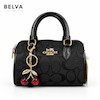 کیف دستی و دوشی زنانه کوچ coach گیلاسی صندوقی پارچه ای