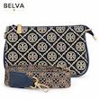 کیف دوشی زنانه توری بورچ tory burch پارچه ای بند سرمه ای