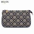 کیف دوشی زنانه توری بورچ tory burch پارچه ای سرمه ای