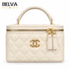 کیف دستی و دوشی زنانه شنل chanel باکسی کرم