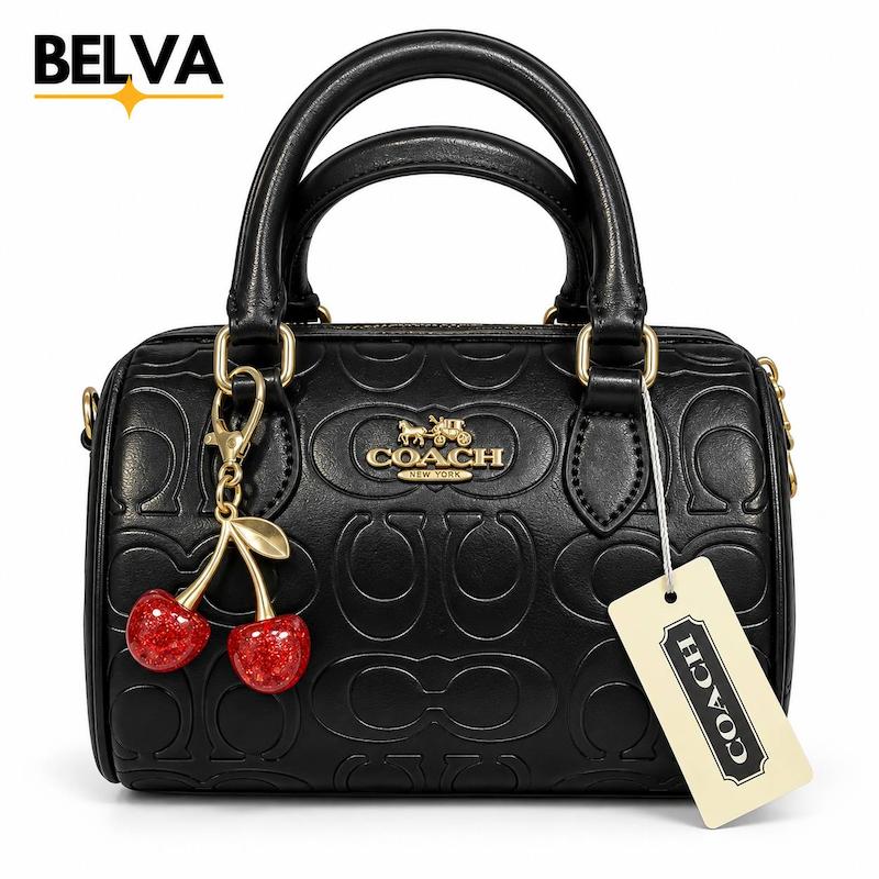 کیف دستی و دوشی زنانه کوچ coach گیلاسی صندوقی کوچک