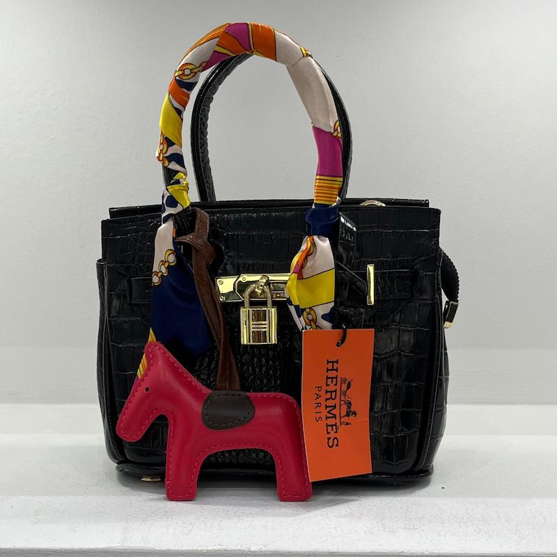 کیف هرمس چرم جلو قفل دار hermes
