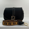 کیف دوشی فندی نیم دایره دوبند fendi