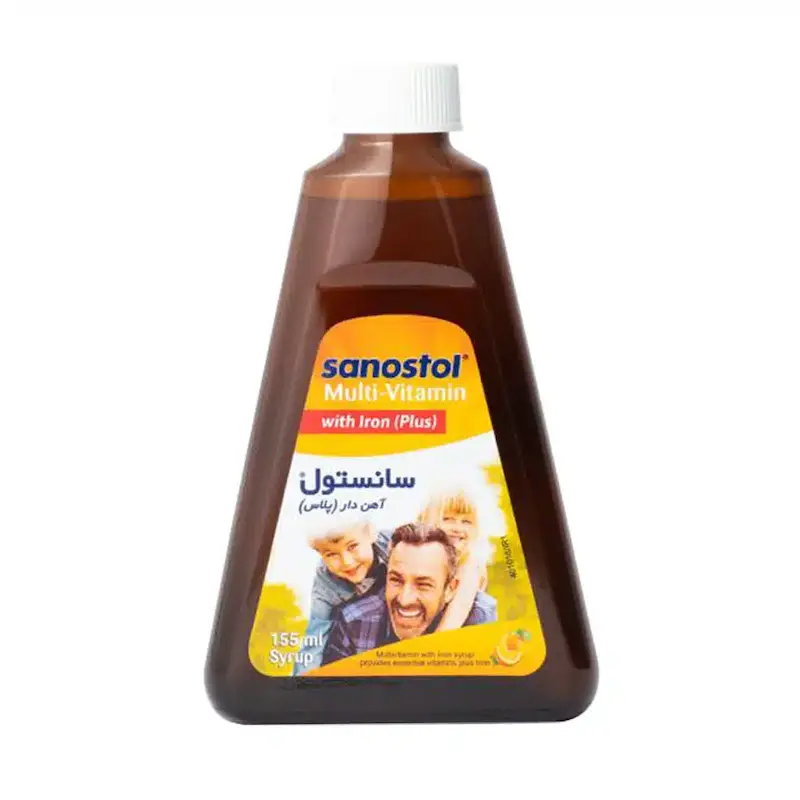 شربت مولتی سانستول آهن دار 155 میلی لیتر Multi Sanostol With Iron Syrup