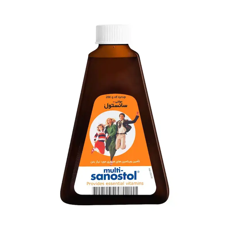 شربت مولتی سانستول روژین فارمد 200 میلی لیتر --- Multi Sanostol 200 g