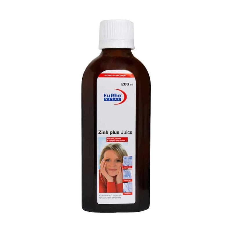 شربت زینک پلاس یوروویتال ۲۰۰ میلی لیتر EuRho Vital Zink Plus Juice 200 ml