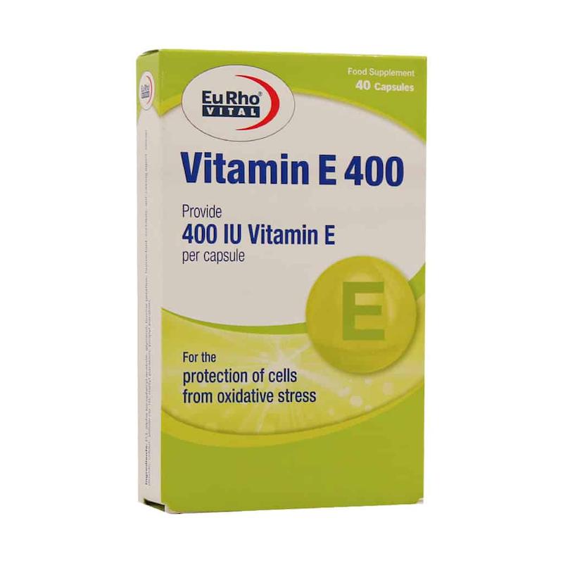 ویتامین E 400 واحد یوروویتال 40 عددی --- Eurho Vital Vitamin E 400 IU Capsules