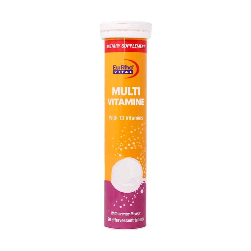 قرص جوشان مولتی ویتامین یوروویتال 20 عدد ___ Eurho Vital Multi Vitamin 20 Effervescent Tabs