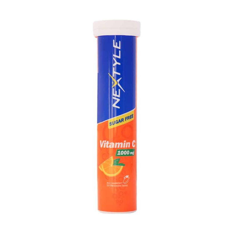 قرص جوشان ویتامین ث 1000 نکستایل 20 عددی Effervescent vitamin C tablets 1000 mg Nextyle, pack of 20