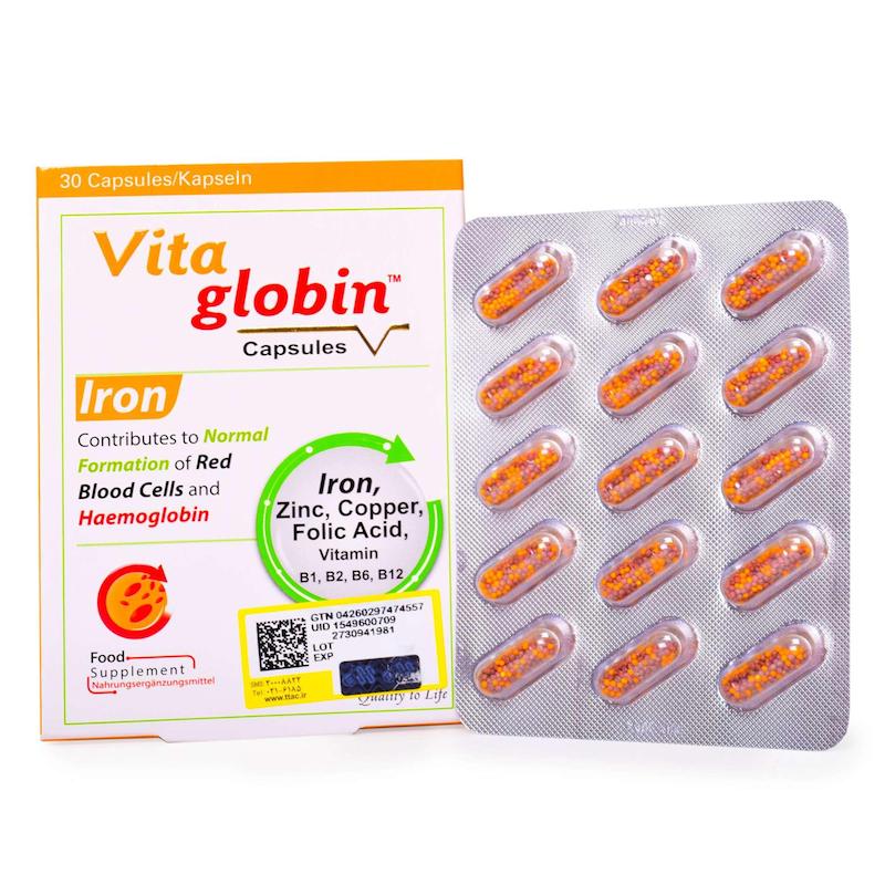کپسول ویتاگلوبین ویتان 30 عددی --- Vitane VitaGlobin 30 Caps