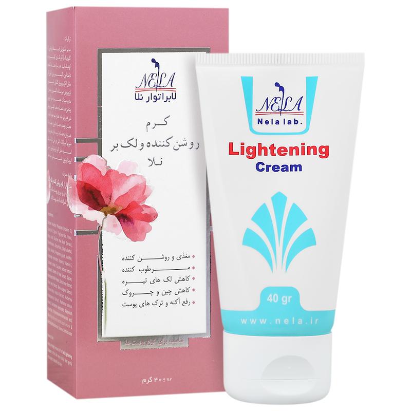 کرم روشن کننده و لک بر لابراتوار نلا حجم 40 میلی لیتر