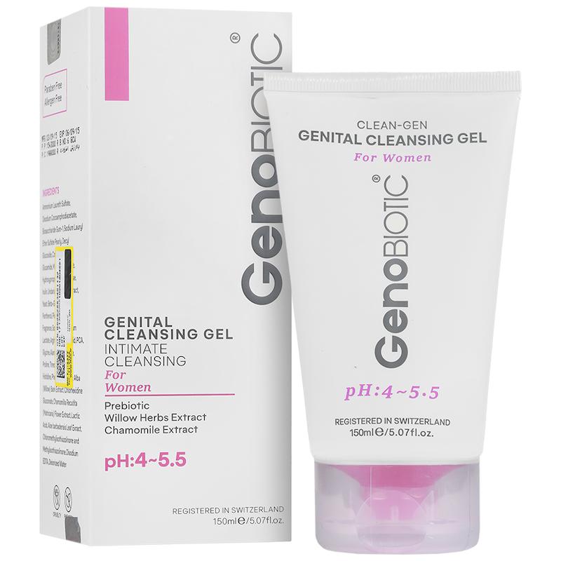 ژل بهداشتی پروبیوتیک بانوان ژنوبایوتیک 150 میلی لیتر_____ Genabiotic Intimate Cleansing Gel For Women