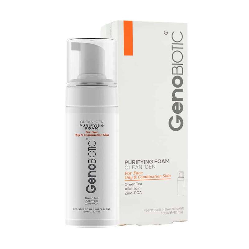 فوم شستشوی صورت ژنوبایوتیک پوست چرب و مختلط 150 میلی لیتر_____ Geno Biotic Foam Skin Cleaning for Oily and Combination Skin 
