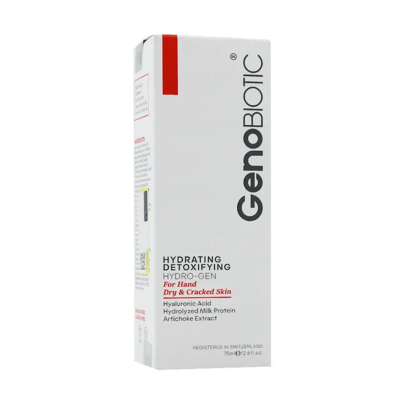 کرم رطوبت رسان و دتوکسیفای کننده دست ژنوبایوتیک مناسب پوست خشک 75 میلی لیتر______ Geno Biotic Detoxifying Hand Cream for dry Skin
