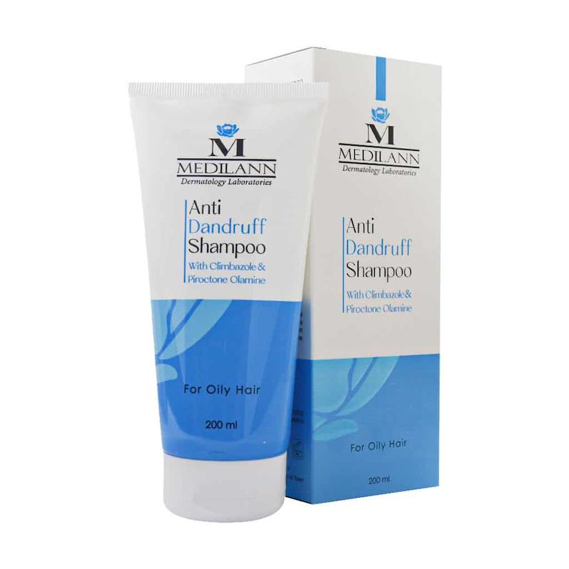 شامپو ضد شوره مدیلن موی چرب حجم ۲۰۰ میلی‌لیتر_____ Medilann Anti Dandruff Shampoo For Oily Hair