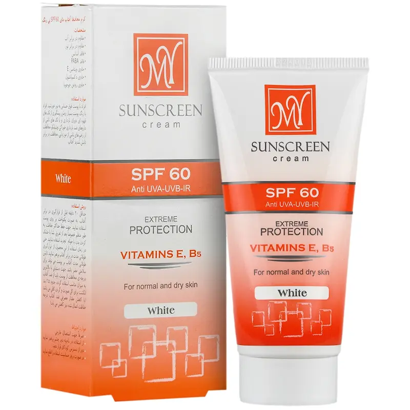 کرم ضد آفتاب SPF60 مای مناسب پوست های معمولی و خشک ۵۰ میلی لیتر_________ My Sunscreen Cream For Normal and Dry Skins SPF60 