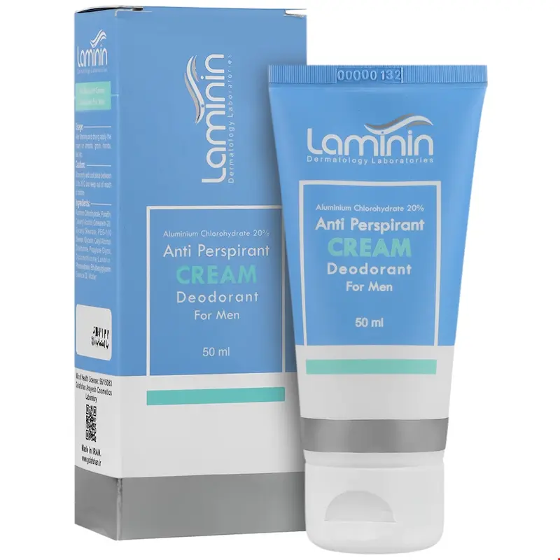 کرم ضد تعریق دئودرانت آقایان لامینین ۵۰ میلی لیتر______ Laminin Deodorant Cream For Men
