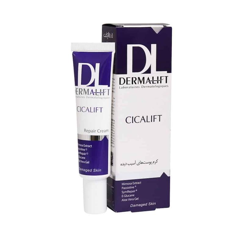 کرم ترمیم کننده پوست سیکالیفت درمالیفت ۳۰ میلی لیتر _________ Dermalift Cicalift Repair Cream 30 ml