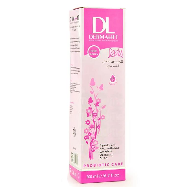 ژل شستشو بهداشتی بانوان درمالیفت حاوی پیروکتون اولامین---Intimate Genital Cleansing Gel For Women