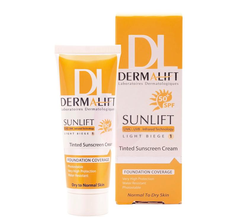 کرم ضد آفتاب SPF50 پوست خشک و معمولی درمالیفت 40 میلی لیتر________ Dermalift Sunlift SPF50 Sunscreen Cream for Normal to Dry Skin 40 ml