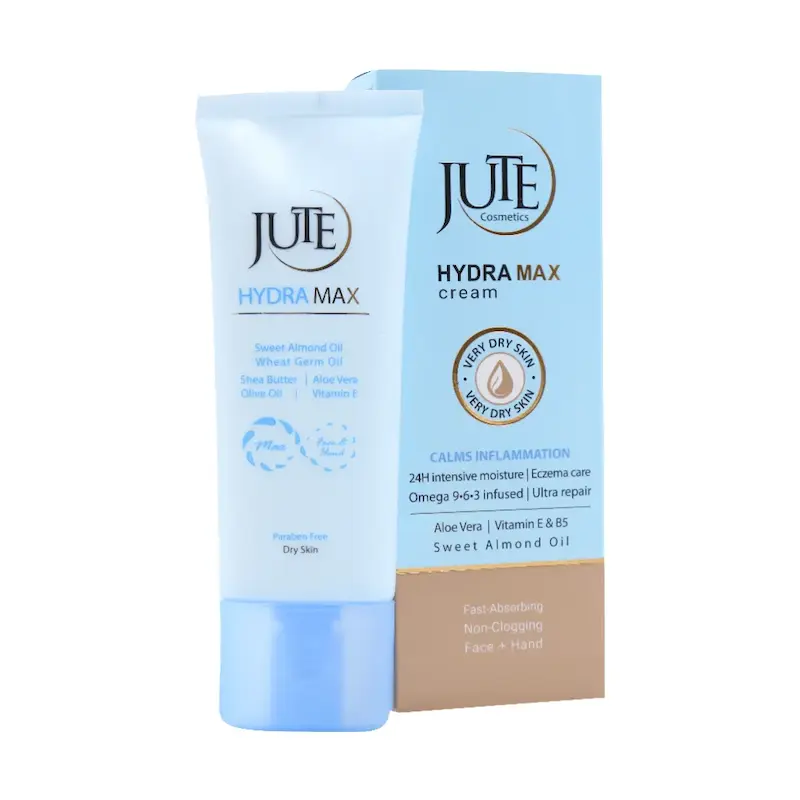 کرم آبرسان تیوپی هیدرامکس ژوت مناسب پوست خشک حجم ۷۰ میلی‌لیتر ________Jute Hydra Max Cream For Dry Skin
