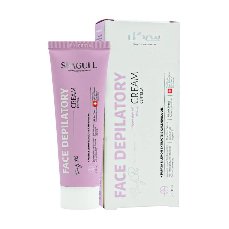 کرم موبر صورت سی گل مناسب انواع پوست ۵۰ میلی لیتر--- p--- Seagull Face Depilatory Cream 50 ml