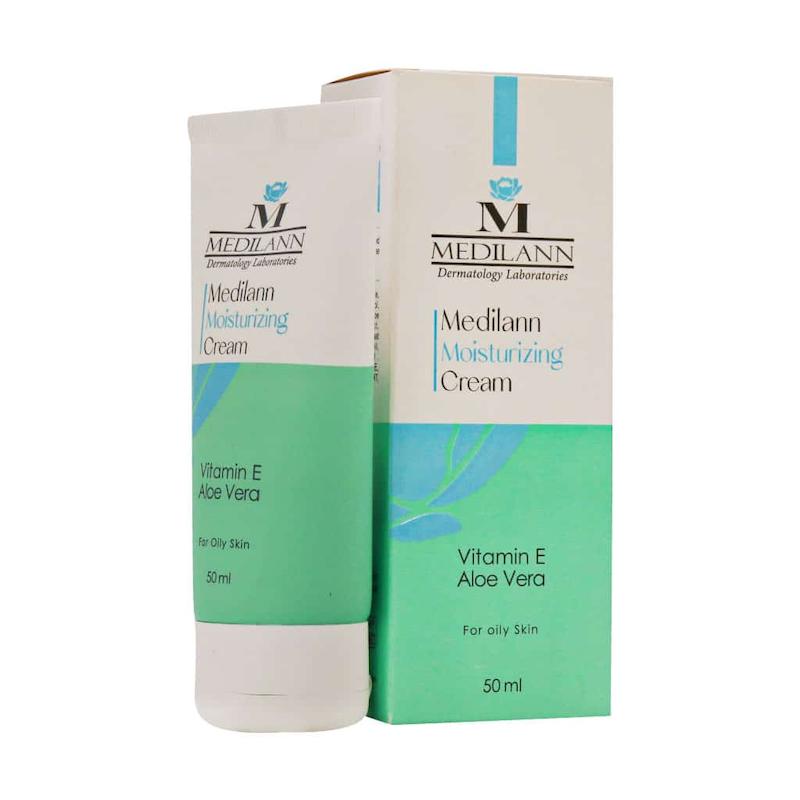 کرم مرطوب کننده پوست چرب مدیلن ۵۰ میلی لیتر ______Medilann Moisturizing Cream Greasy Skins 50 ml