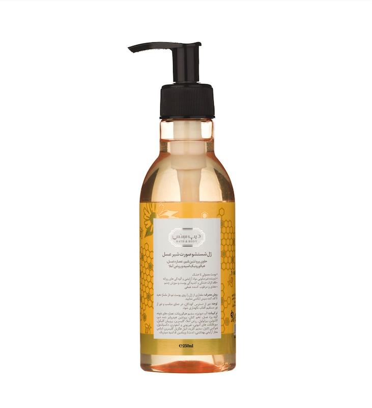 ژل شستشوی صورت شیر عسل دیپ سنس سی گل مناسب پوست نرمال تا خشک 250 میلی لیتر _______Seagull Deep Sense Honey & Milk Face Wash Gel 250 ml