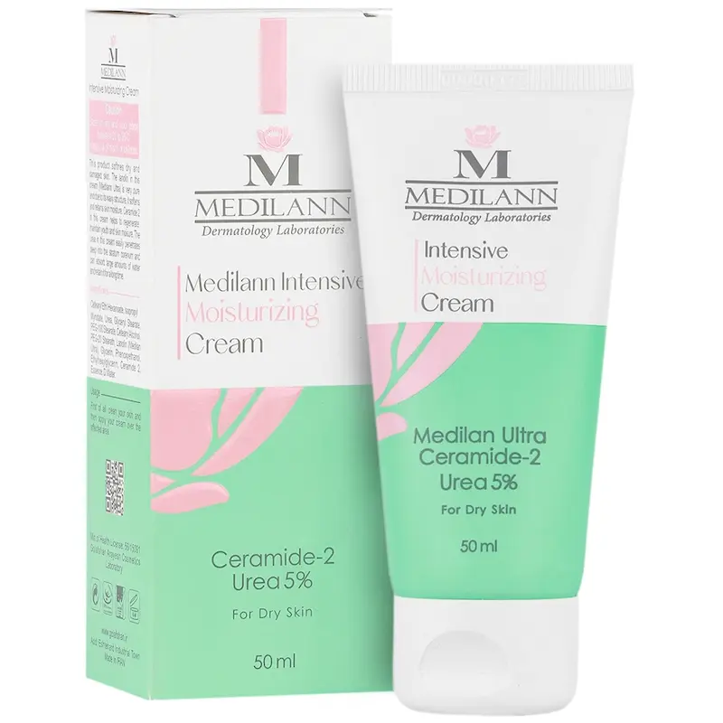 کرم مرطوب کننده پوست خشک مدیلن ۵۰ میلی لیتر______ Medilann Moisturizing Cream Dry Skins 50 ml
