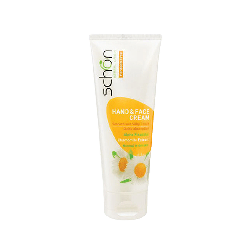 کرم دست و صورت بابونه شون مناسب پوست های نرمال و خشک ۷۵ میلی لیتر _______Schon Hand And Face Cream Chamomile Extract For Normal And Dry Skins 75ml