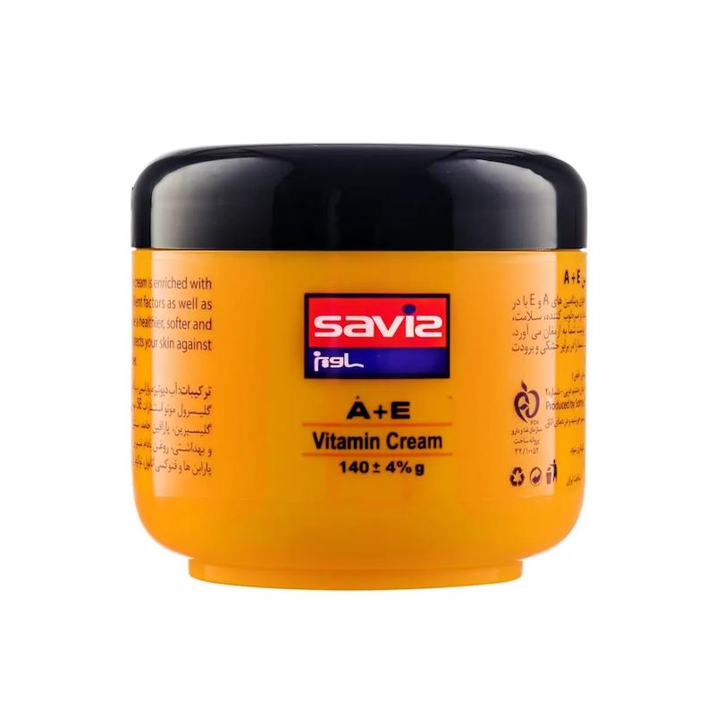 کرم ویتامینه A و E کاسه ای ساویز ۱۴۰ گرم ________Saviz A+E Vitamin Cream 140 gr