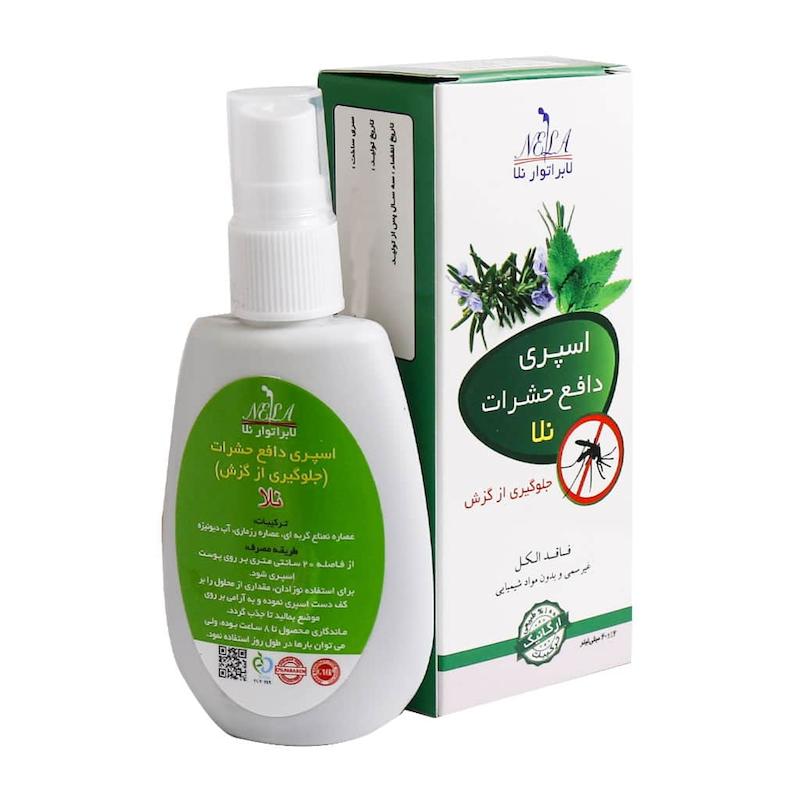 اسپری دافع حشرات فاقد الکل نلا 60 میلی لیتر________ Nela Insect Repellent Alcohol Free Spray 60 ml