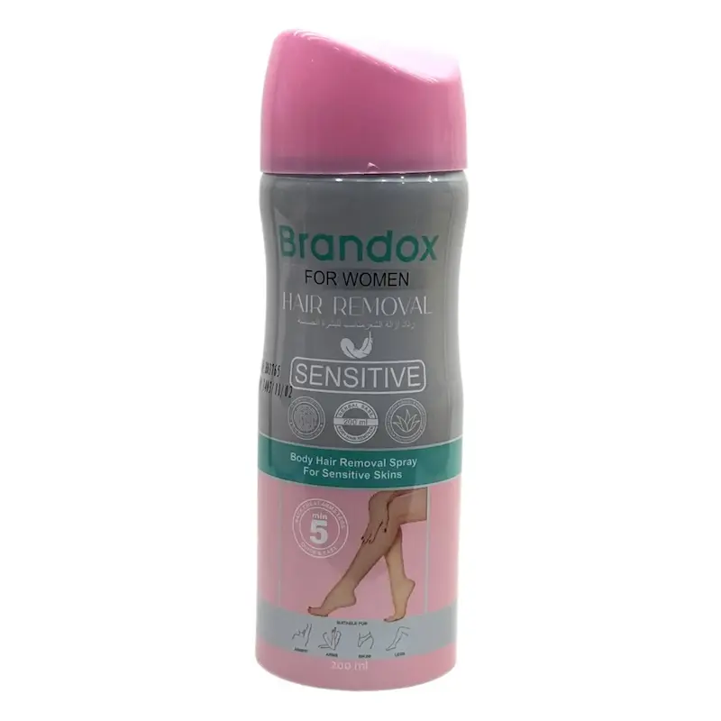 اسپری موبر بدن مناسب پوست های حساس براندوکس---hair removal spray for sensitive skin BIRANDOX