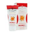 کرم ضد آفتاب و ضد چروک بی رنگ سان سیف SPF50 حجم ۵۰ میلی لیتر______ Sunsafe Anti Agening Sunscreen Cream SPF50+ 50 ml