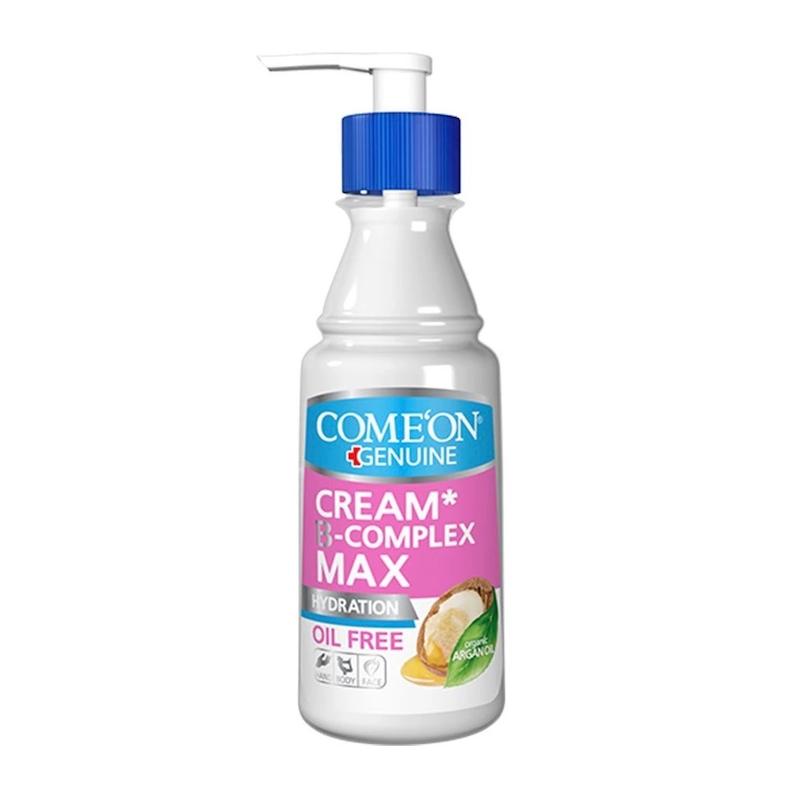 کرم مرطوب کننده ب کمپلکس آرگان کامان مناسب پوست چرب پمپی 200 میلی________ Comeon Argan B-Complex Cream for Oily Skin 200 ml