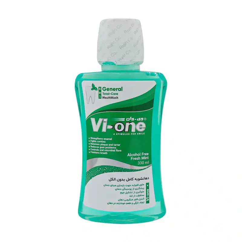 دهان شویه وی وان مدل General Fresh Mint حجم 330 میلی لیتر___Vi-one General Fresh Mint Mouth Wash 330ml