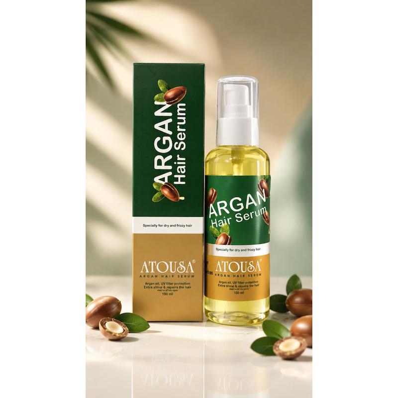 سرم نرم کننده مو روغن آرگان آتوسا حجم 150 میلی لیتر___Atousa Anti Frizz & Softening Argan Oil Hair Serum 150ml