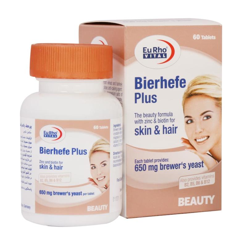 قرص بیرهف پلاس یوروویتال ۶۰ عدد___Eurhovital Bierhefe Plus &. Tablets60