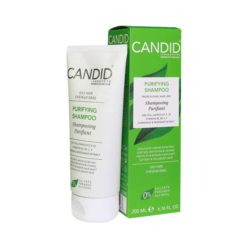 شامپو ویتامینه موی چرب کاندید 200 میلی لیتر _________Candid Purifying Shampoo For Oily Hair 200 ml