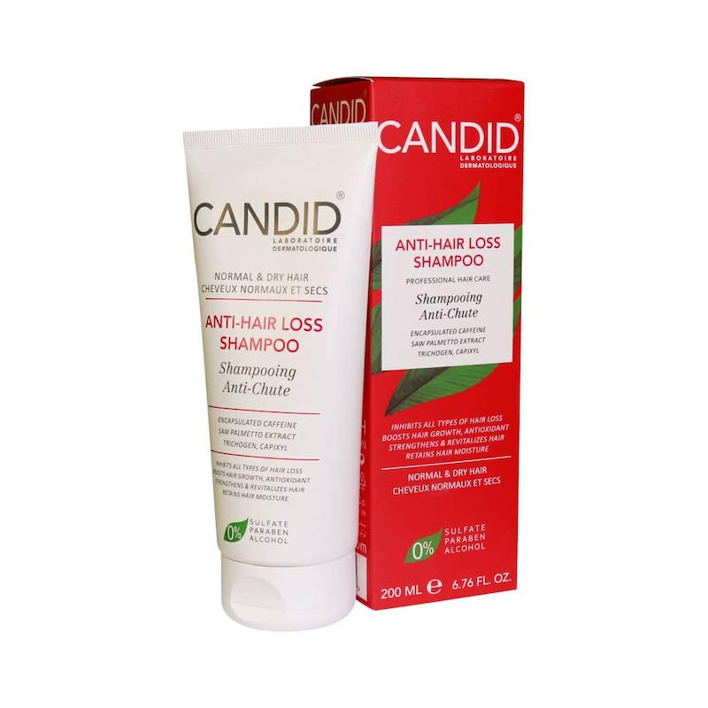 شامپو کاهش ریزش موی خشک کاندید ۲۰۰ میلی لیتر___Candid Anti Hair Loss Shampoo For Normal And Dry Hair ۲۰۰ ml