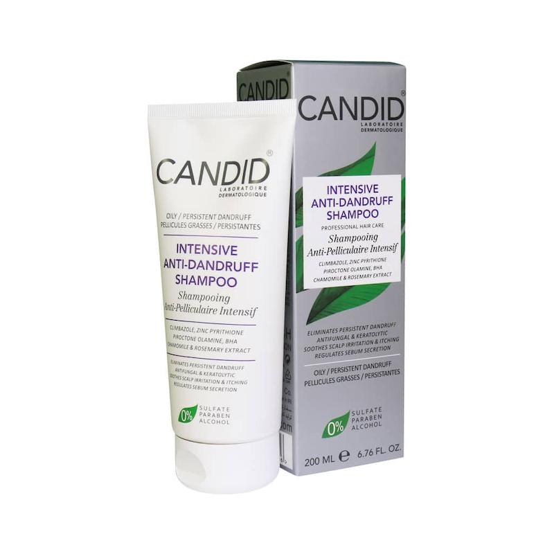 شامپو ضد شوره چرب و مقاوم کاندید 200 میلی لیتر_______Candid Intensive Anti Dandruff Shampoo 200 ml
