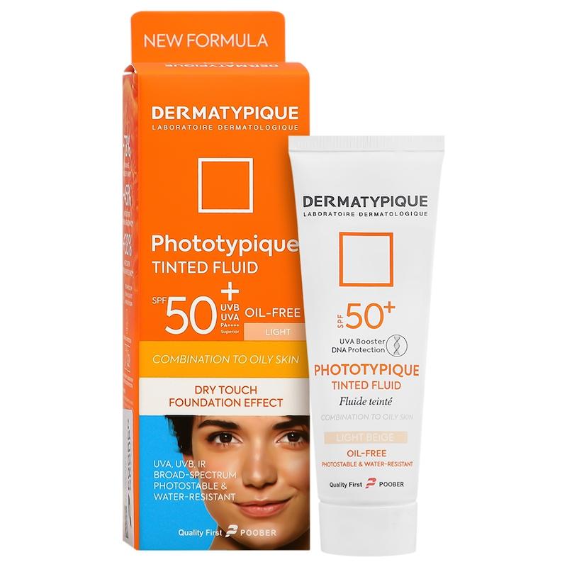 فلویید ضد آفتاب پوست چرب ( بژ  روشن) ___ SPF۵۰Phototypique Tinted Fluid SPF