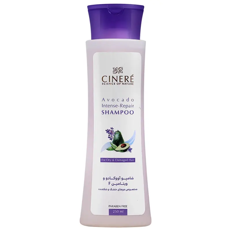 شامپو آووکادو و ویتامین F حجم ۲۵۰ میلی لیتر  _________Avocado Intense Repair Shampoo Ciner