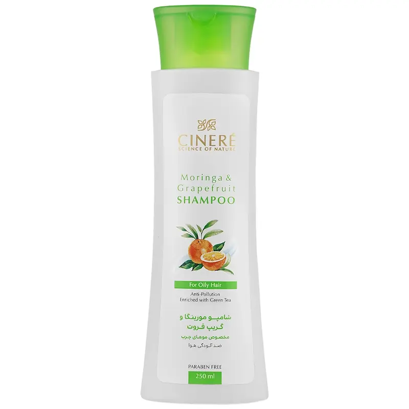 شامپو گریپ فروت و چای سبز سینره مناسب موهای چرب ۲۵۰ میلی لیتر ___________Cinere Green Tea And Grapefruit Shampoo For Oily Hair 250 ml