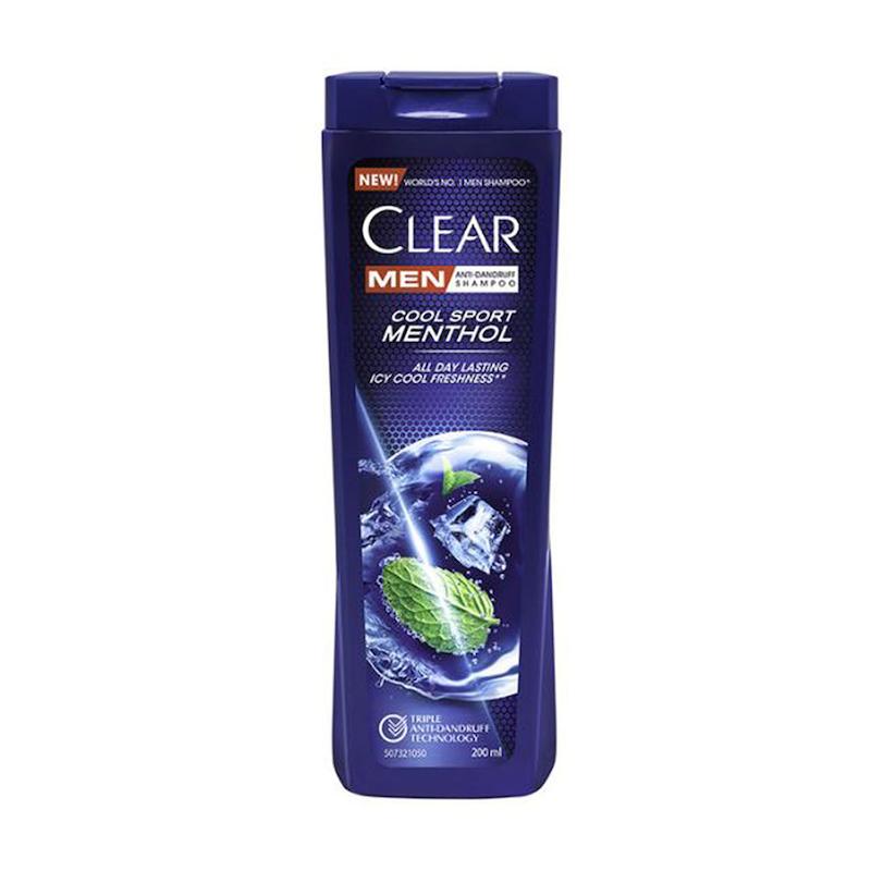 شامپو کلیر ضد شوره خنک کننده حاوی نعنا مردانه مناسب هر نوع مو حجم ۴۰۰ میل________ Clear Cool Sport Menthol Anti-Dandruff Nourishing Shampoo For Men