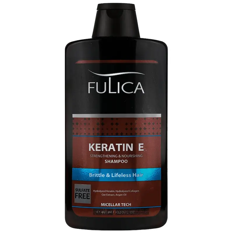 شامپو فولیکا تقویت کننده کراتین حجم ۴۰۰ میلی‌لیتر________ Keratin E Strengthening Shampoo Fulica