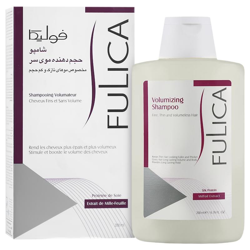 شامپو حجم دهنده فوليكا مناسب موهای ناک وکم حجم ۲۰۰ میلی  ليتر___Fulica Volumizing Shampoo ۲۰۰ ml